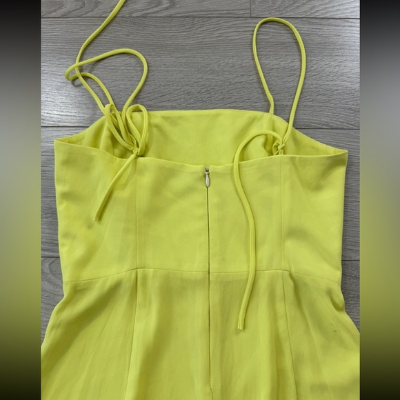 Park & Fifth Neon Yellow Midi Spaghetti Strap Dress - Picture 5 of 15